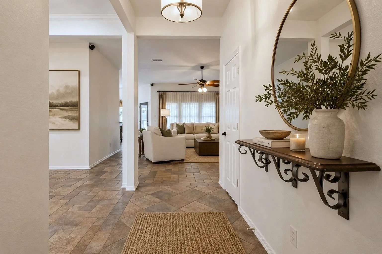 Tile Flooring Welcomes At The Entry