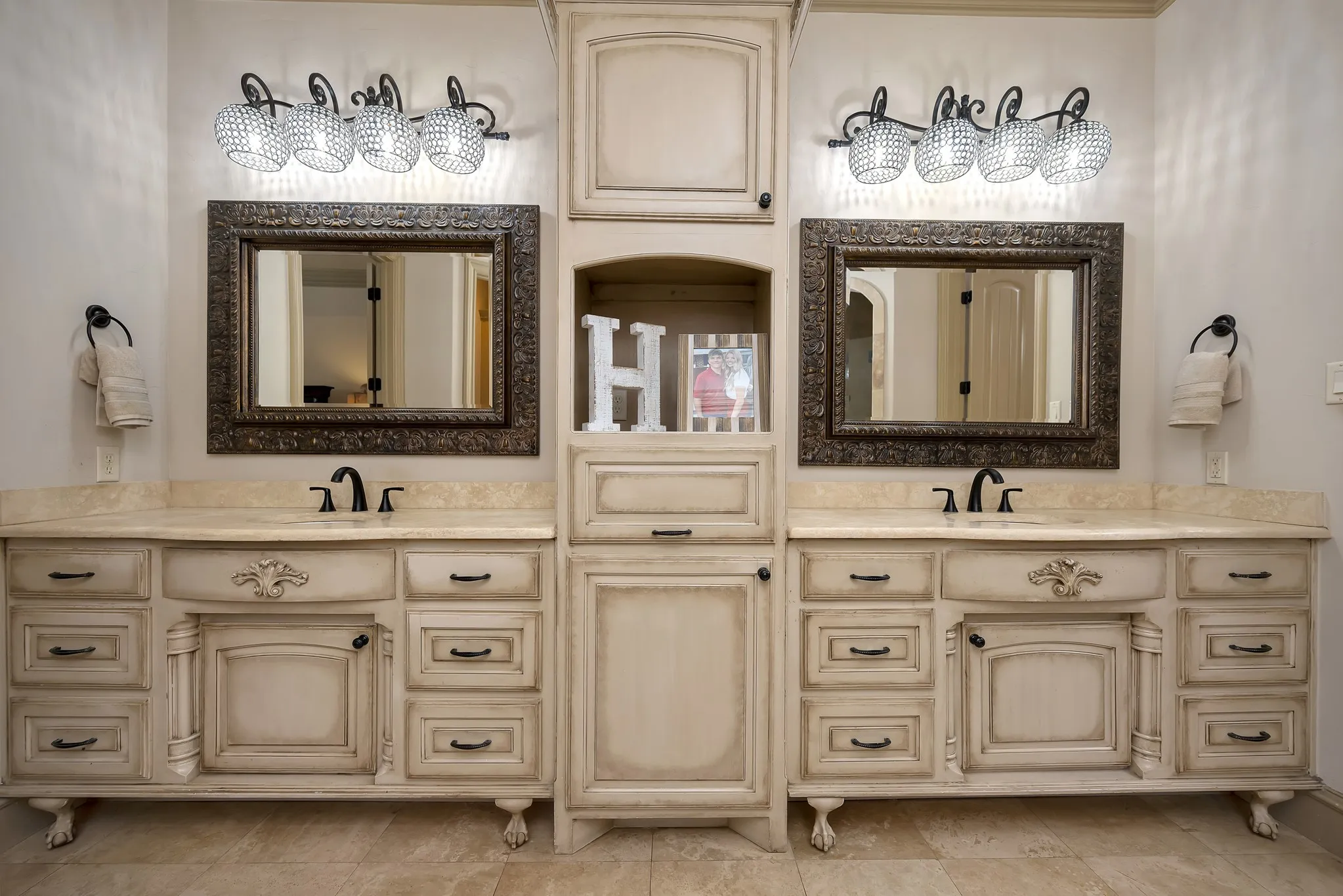 Tons of Storage, and Counter Space in these Gorgeous Vanities!