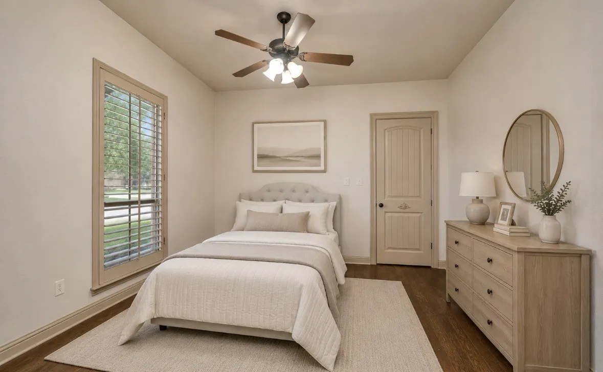 Bedroom 2 for the In-Laws or Guests with an Adjacent Full Bath.