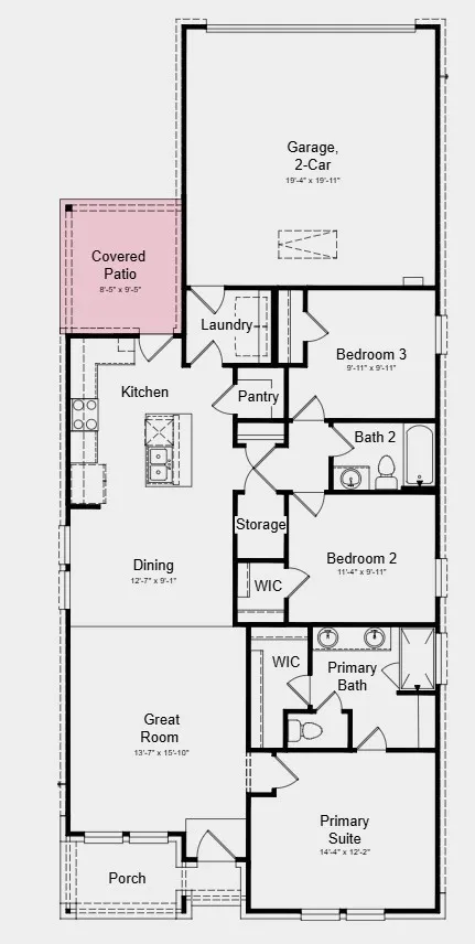 Additional Highlights Include: washer, dryer, refrigerator, 8' door at entry, and 2" white blinds throughout.