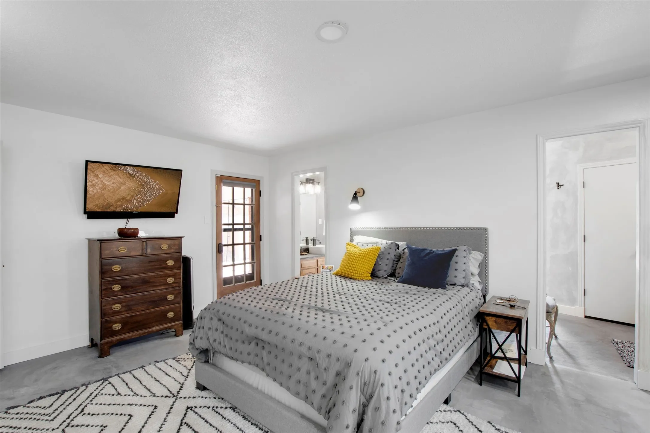 Bedroom featuring connected bathroom