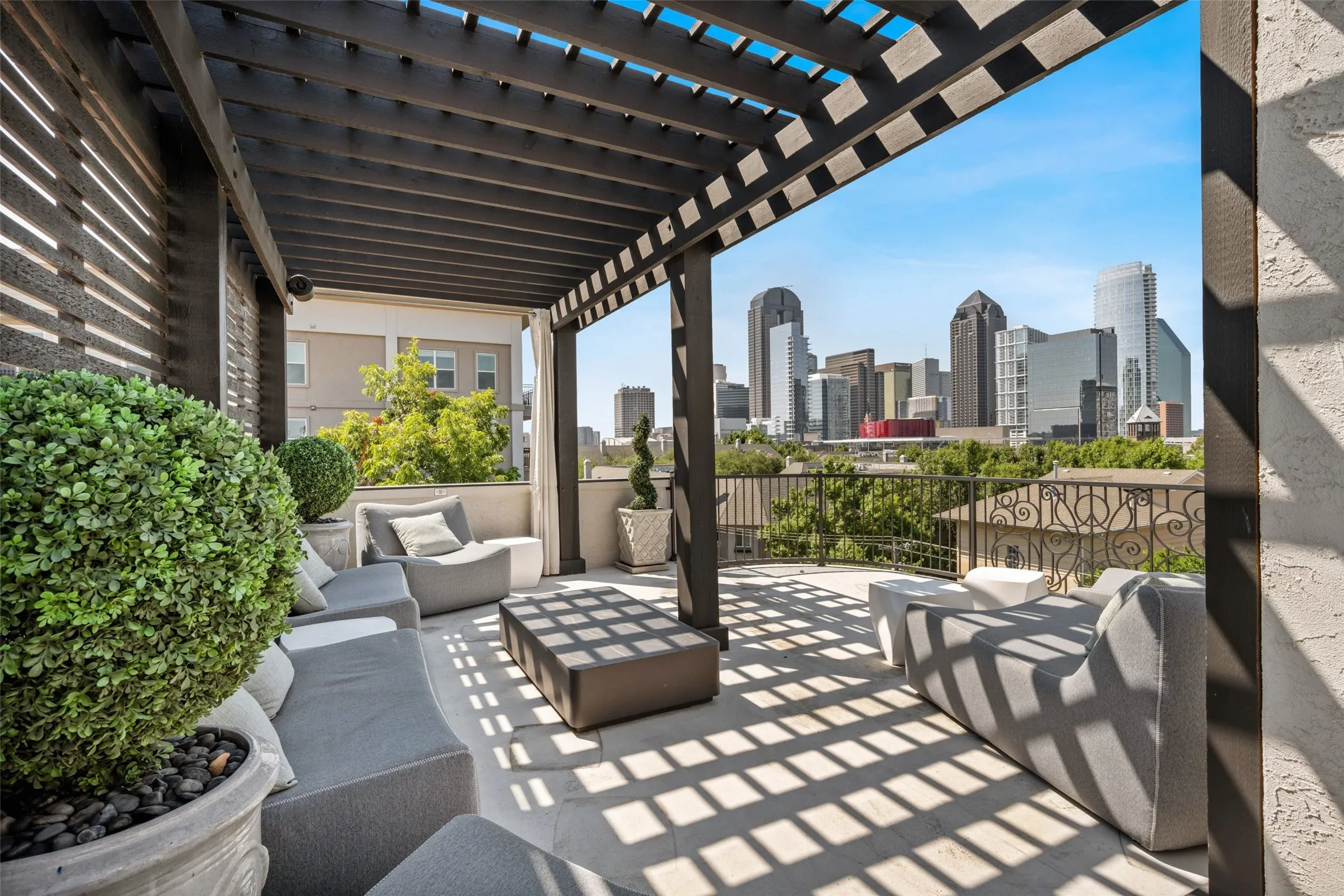 Rooftop Deck with Downton Views