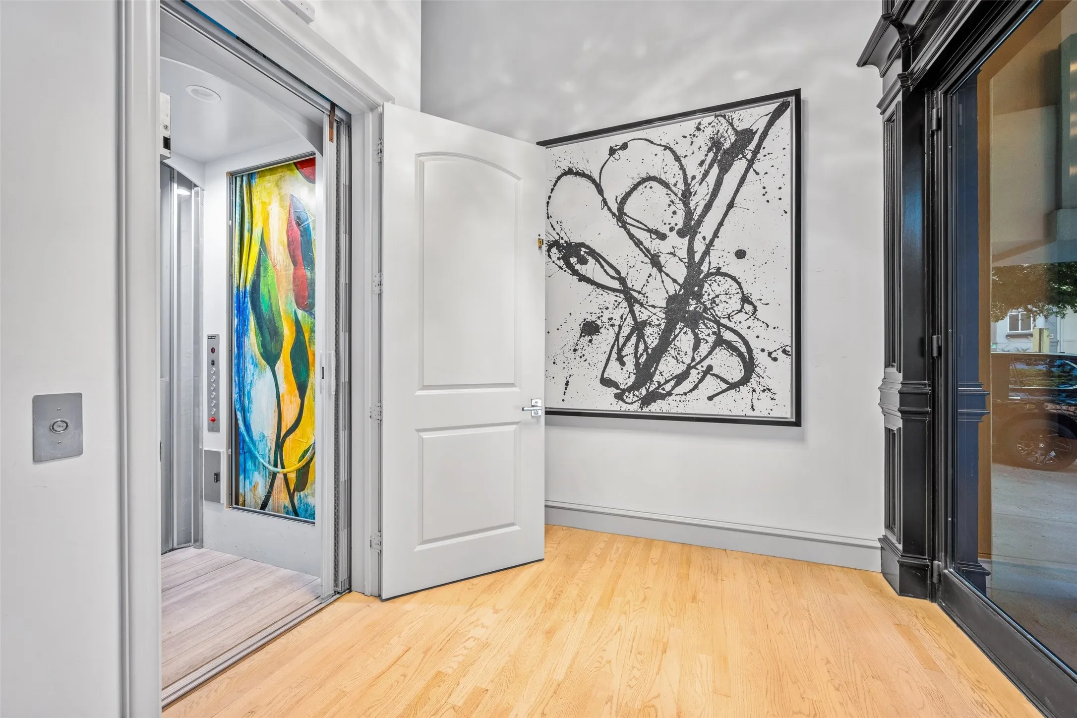 Entry Foyer with View toward the Elevator