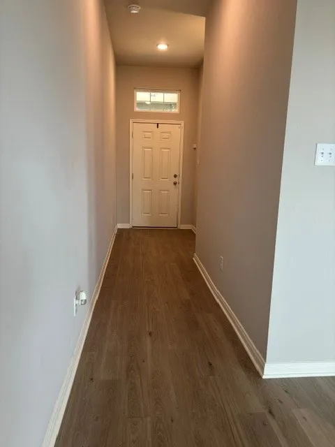 Towards front door
