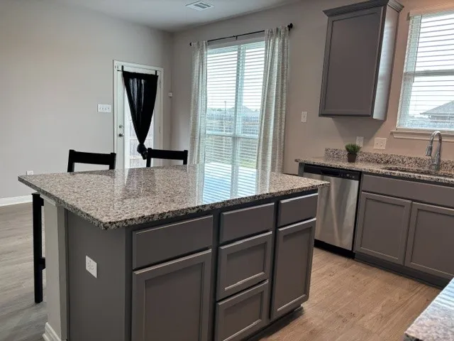 Large island with ample storage underneath