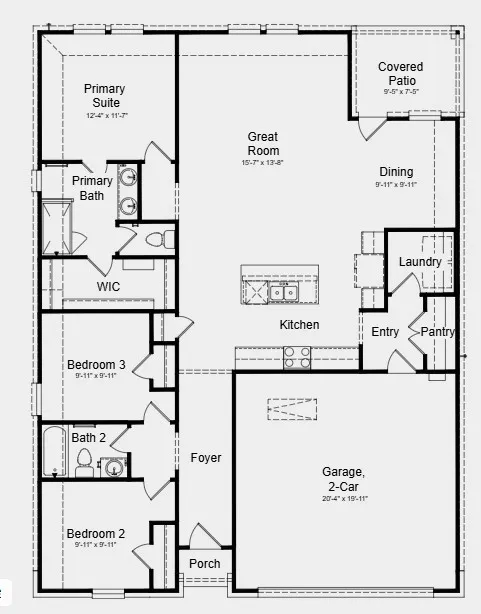 Additional highlights Include: granite countertops, Revwood flooring, pendant lights in kitchen, and gas port at covered patio.