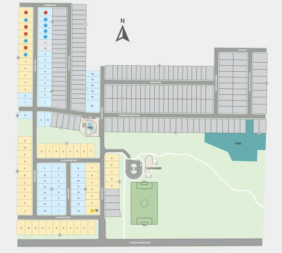 Parks at Foster Crossing Site Map