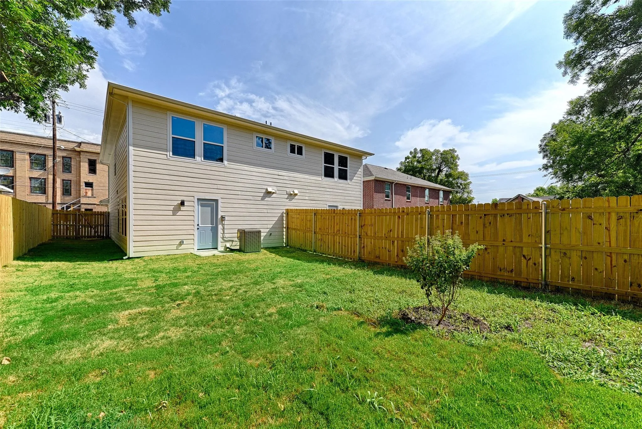 Each unit has a seperated, fully fenced back yard.