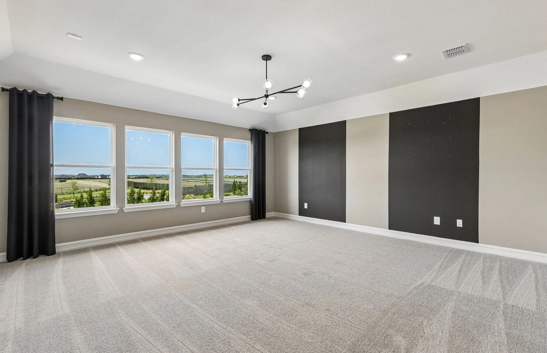 Loft with large windows and natural light