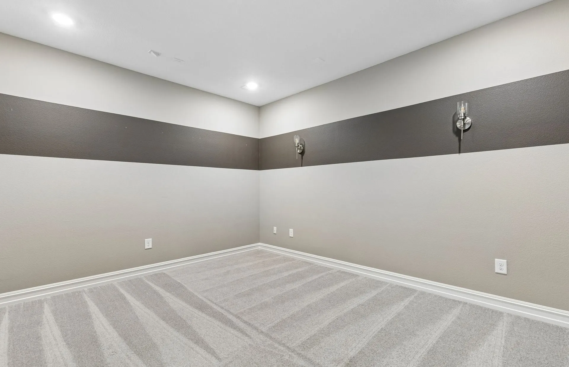 Spacious media room