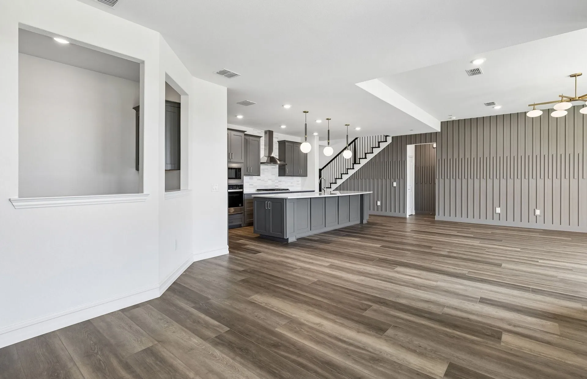 Open concept plan throughout home