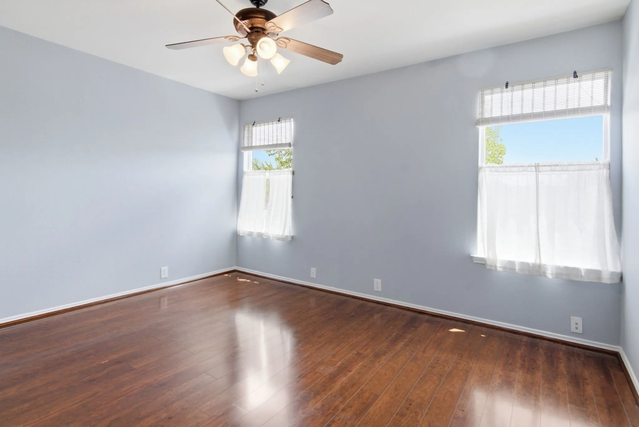 Upstairs Bedroom with an Attached Bathroom.