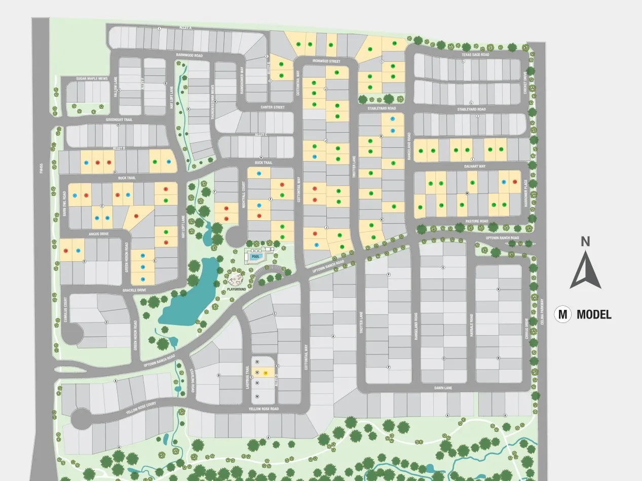 The Ranch at Uptown Celina Sitemap