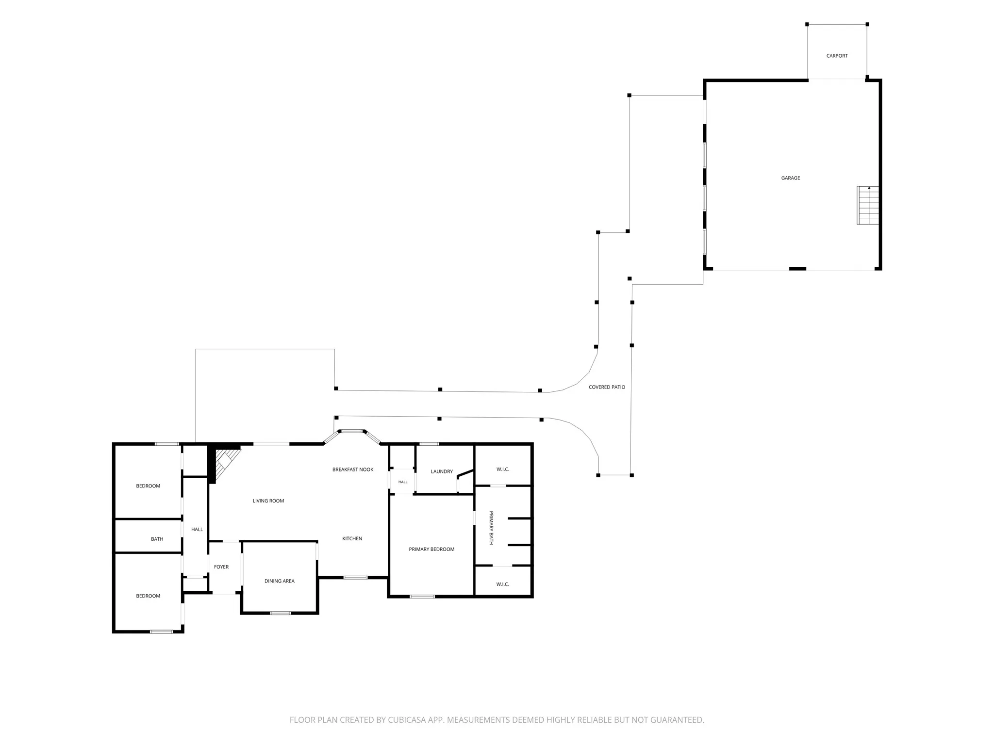 This is the floor plan for the main home.