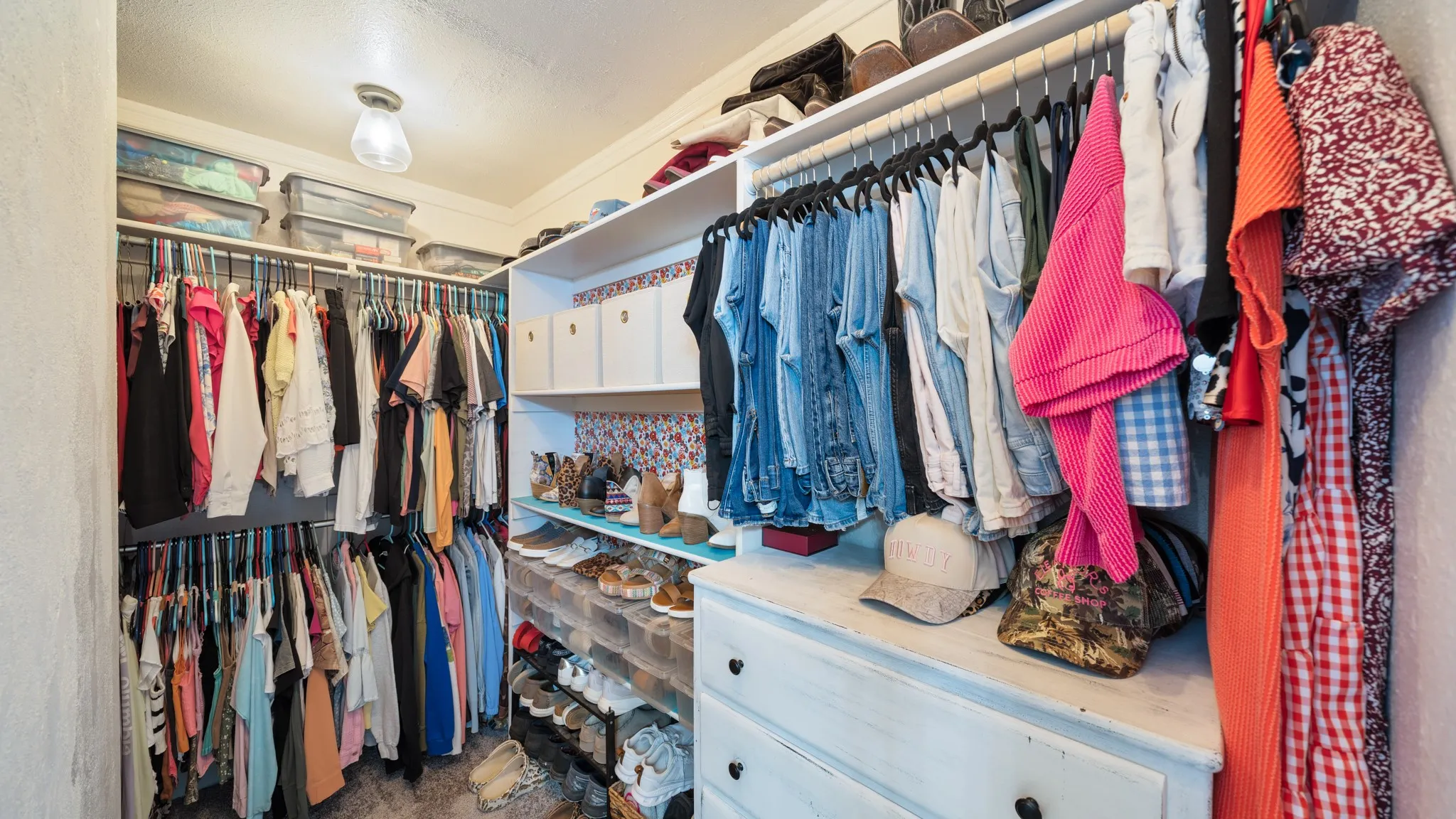 Walk in Closet located in the Primary Bath