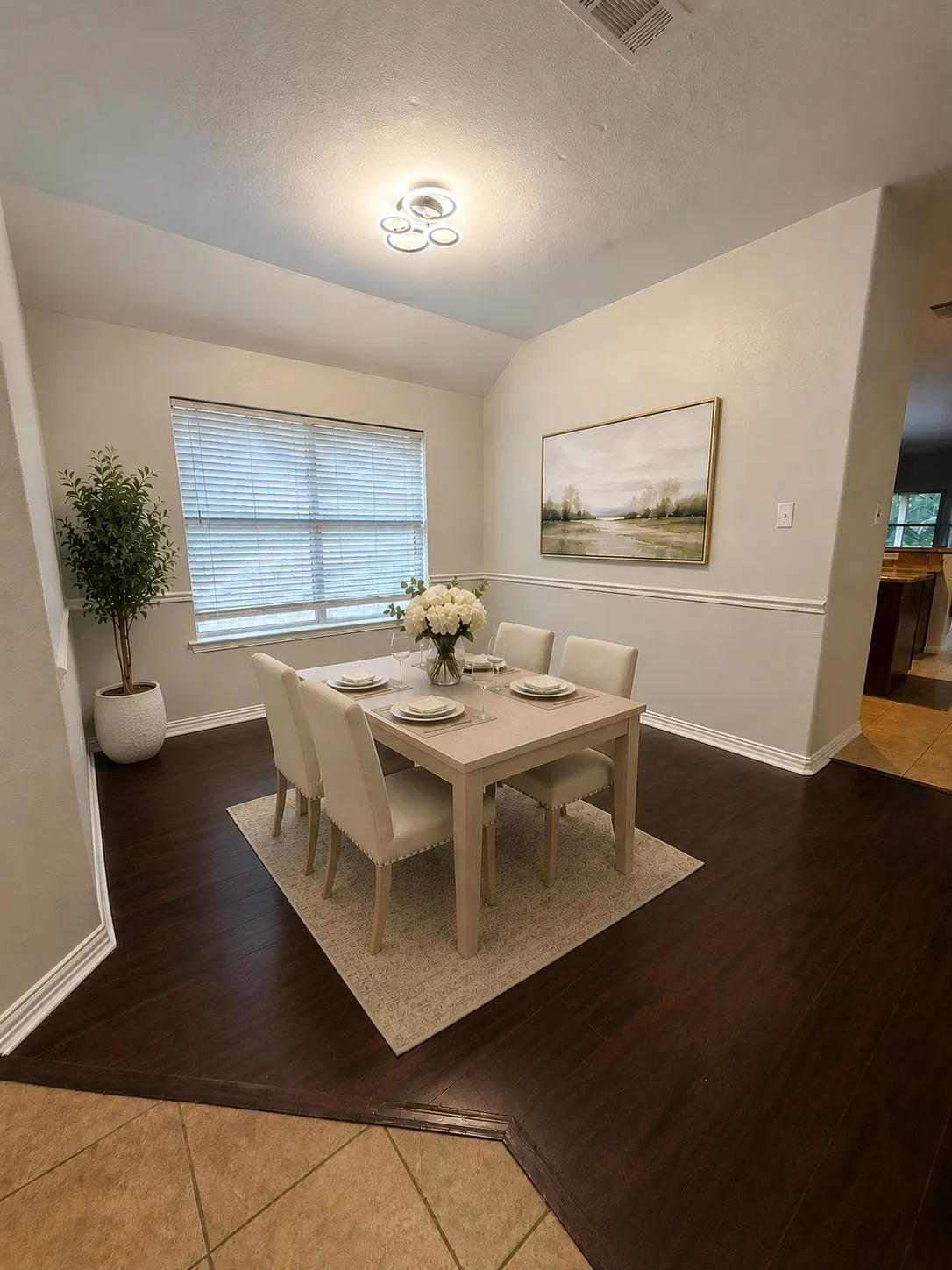Dining Area Virtually Staged