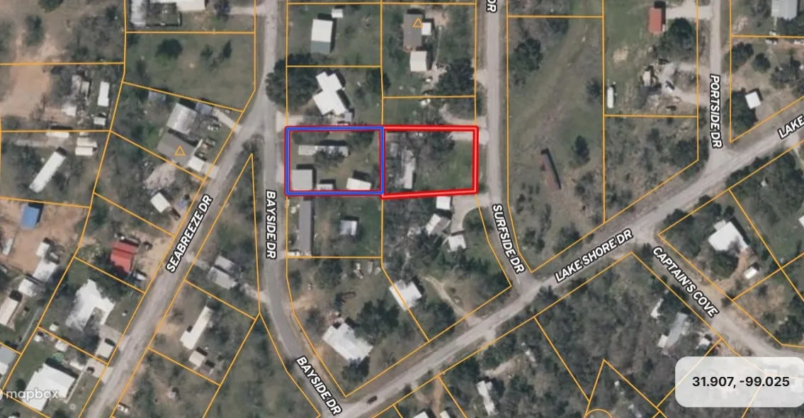 Aerial map of property and surrounding area