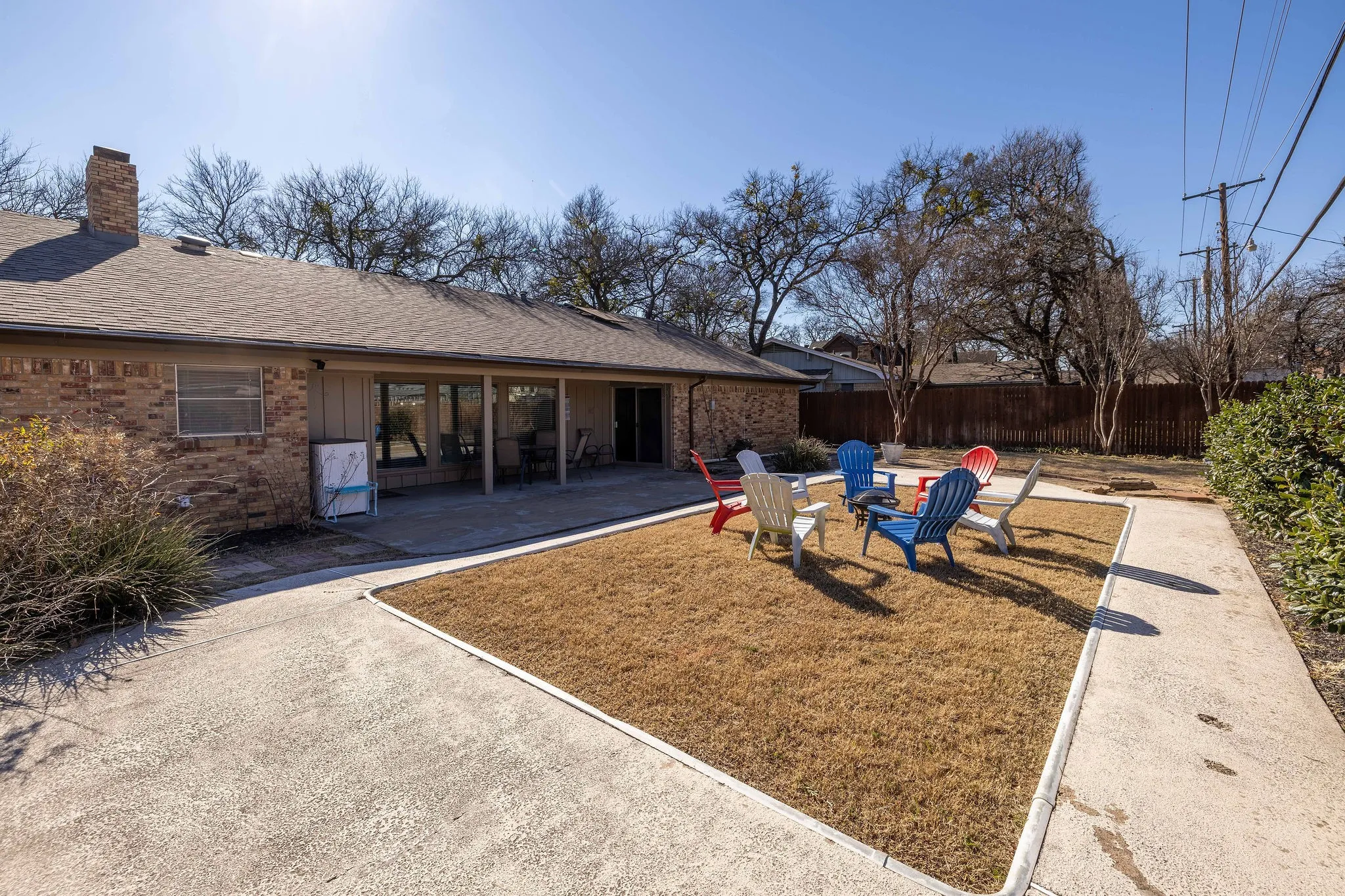 View of yard with a patio area