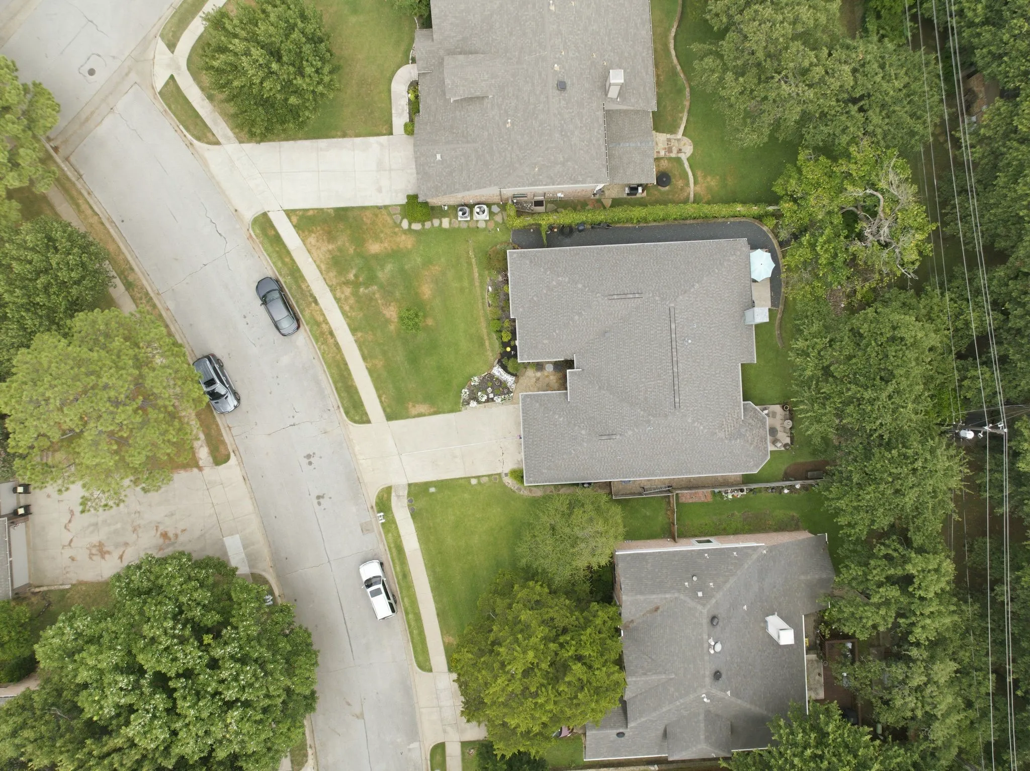 Arerial view of the property.