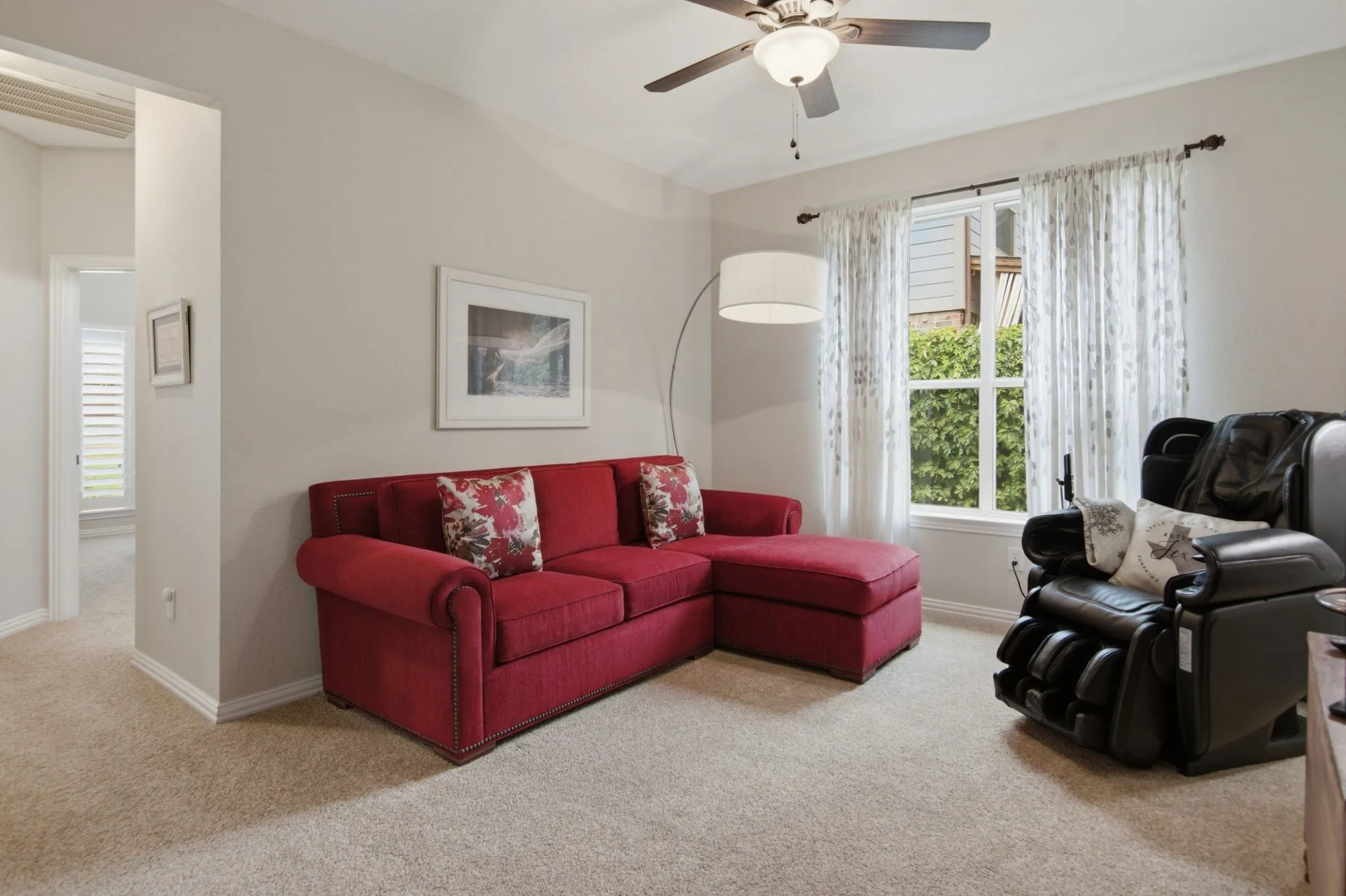 The bonus room would make a great play room, office, or third living area.