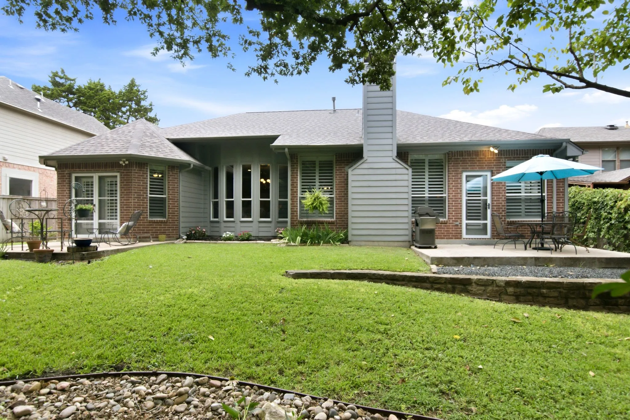Beautifully landscaped and well maintained.