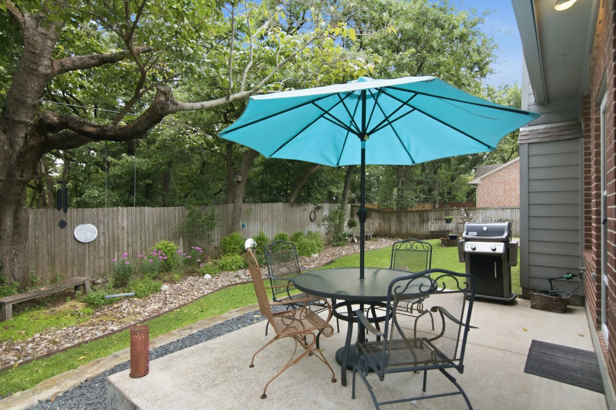 Enjoy your morning coffee on one of your outdoor patios.