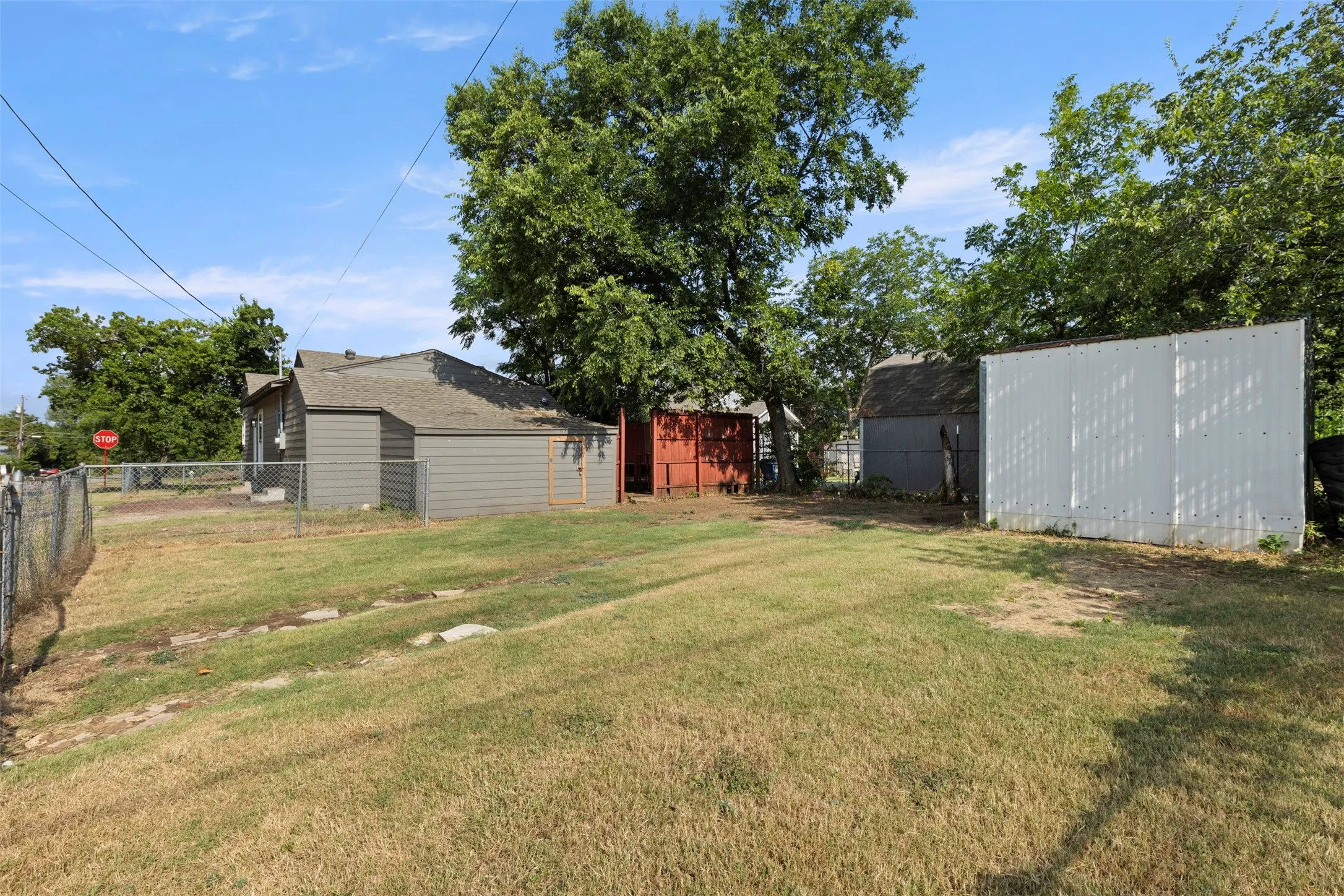 Fully fenced with Shed