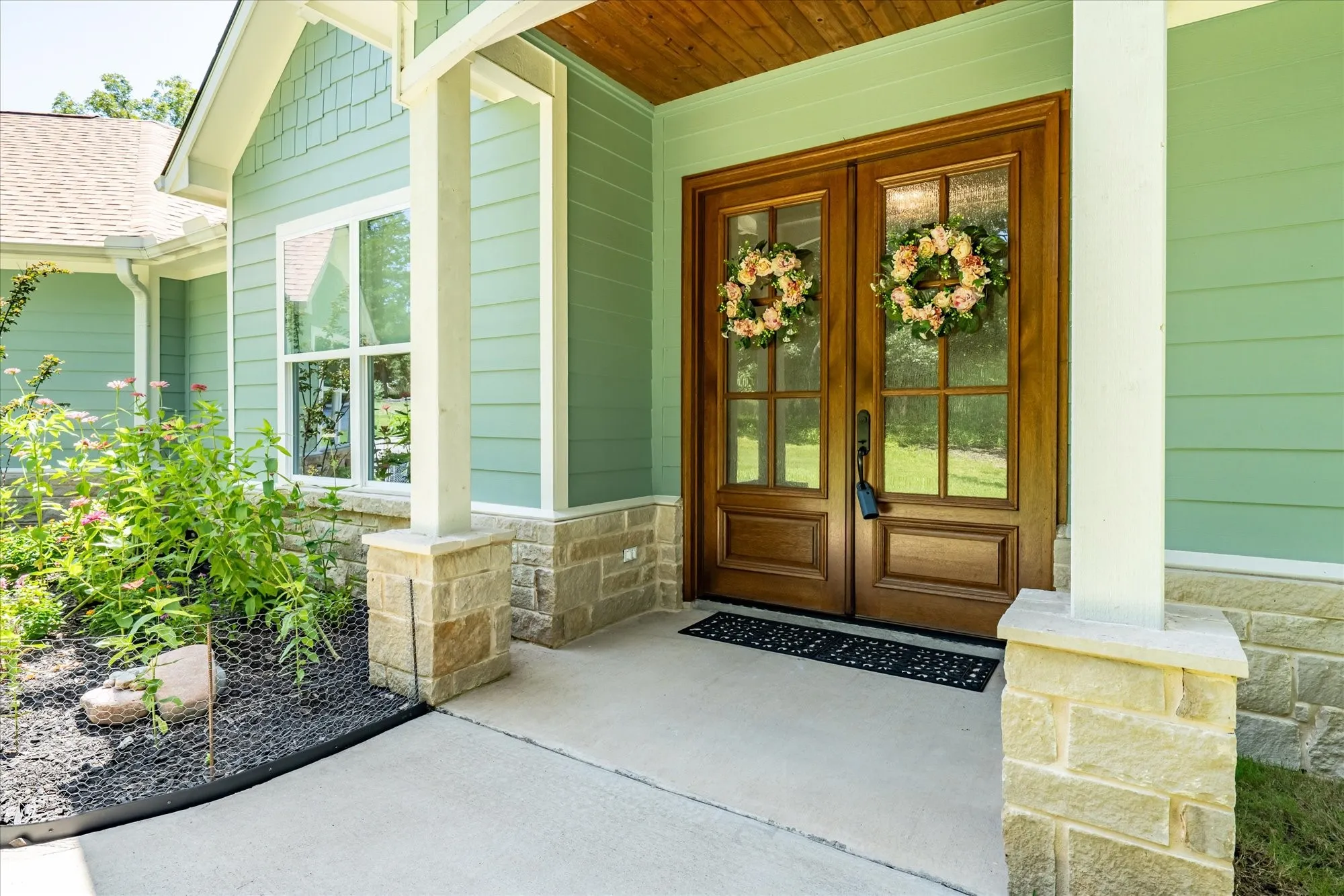 Beautiful front porch to welcome guests.
