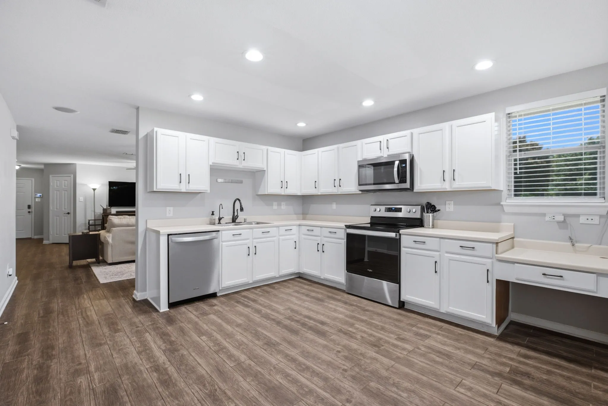 Built in kitchen desk