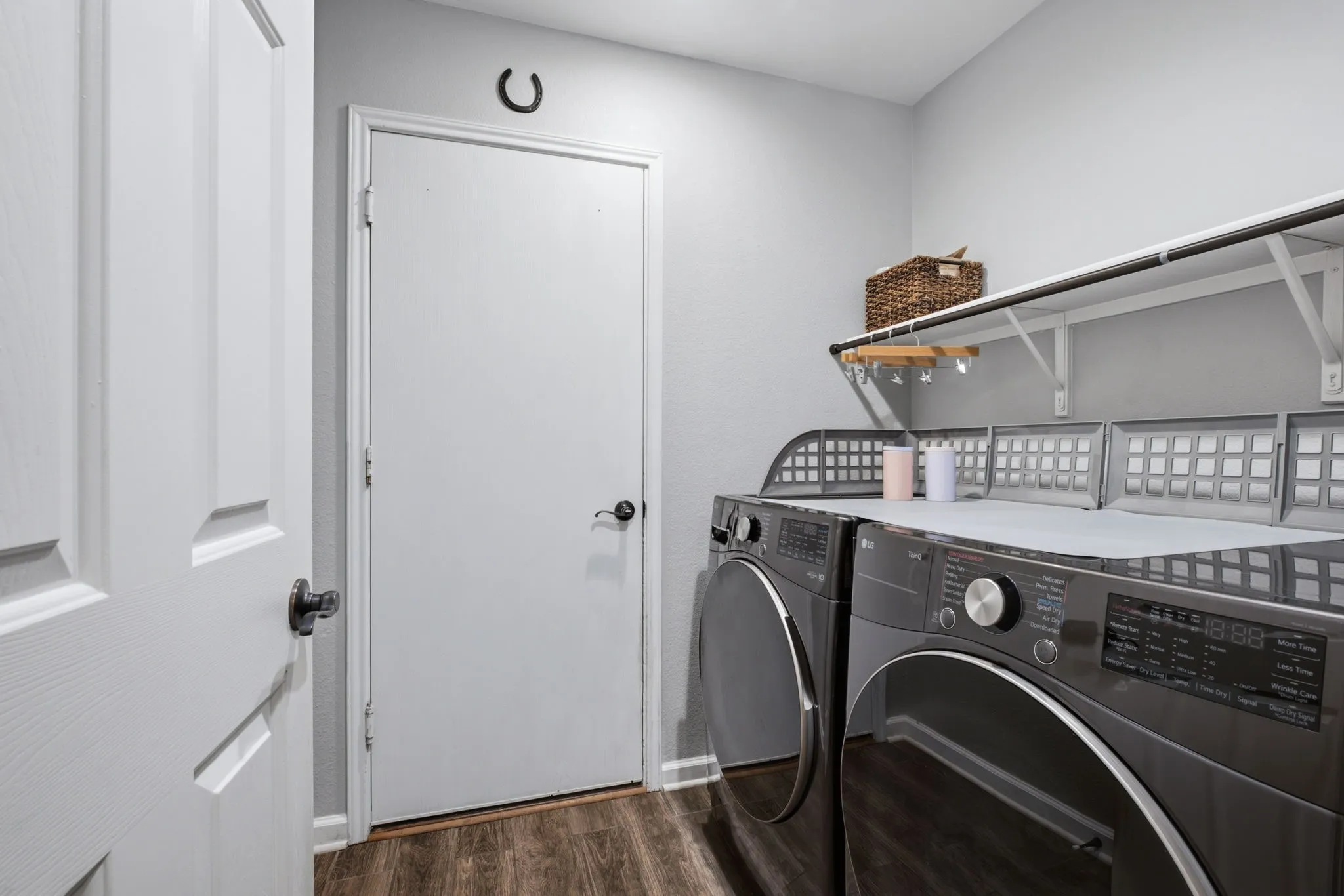 Spacious laundry room