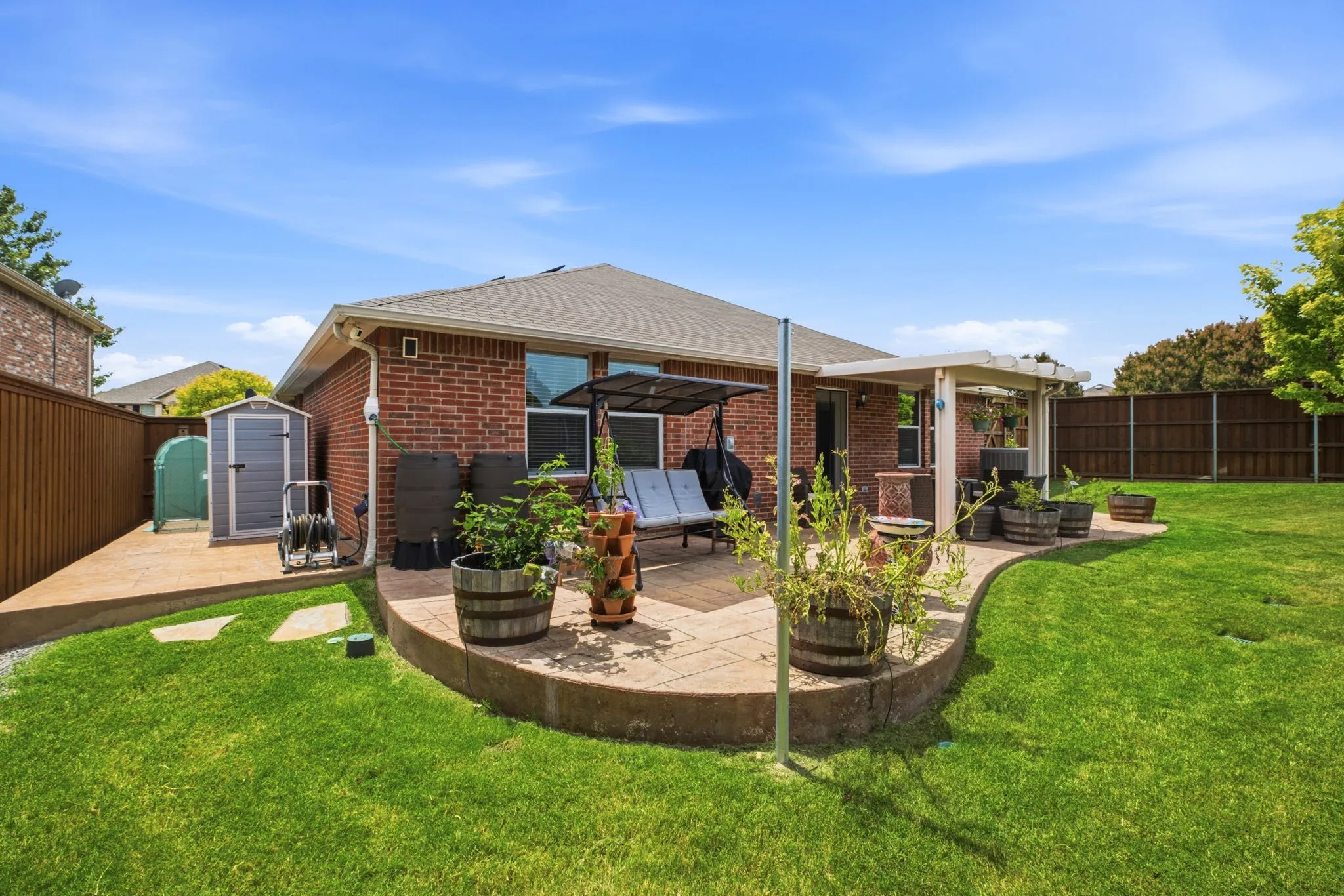 Extended patio