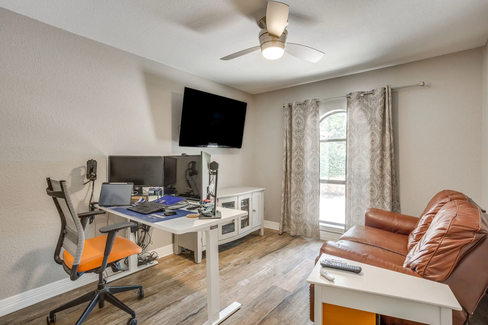 Third bedroom being used as an office