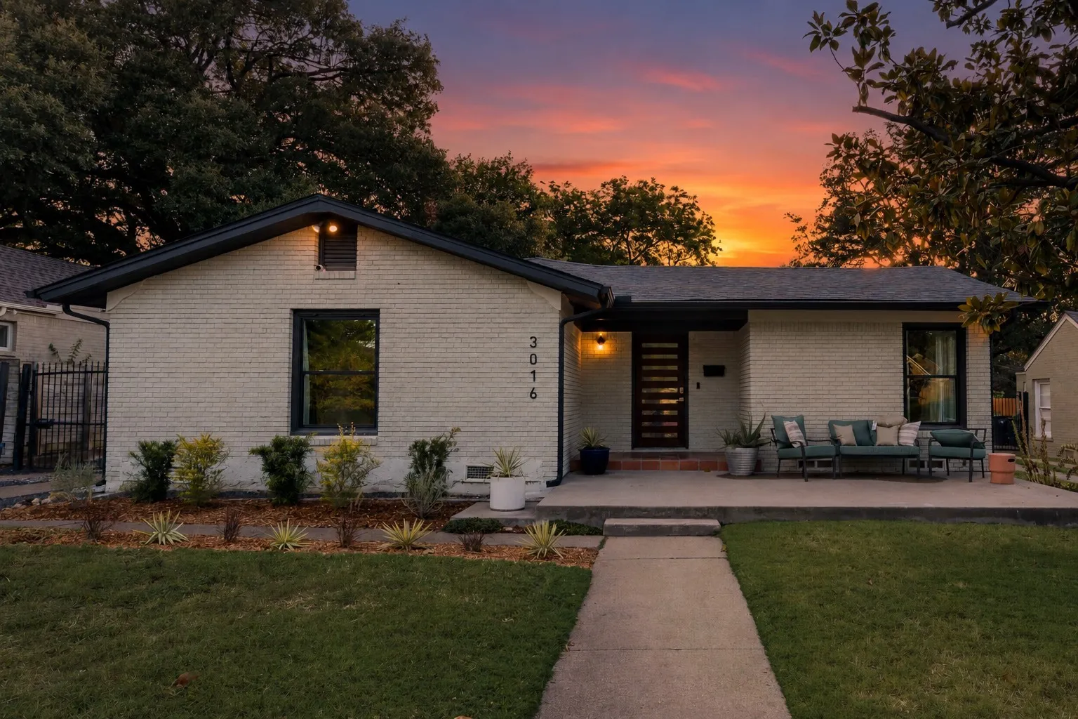 Front Yard at Dusk