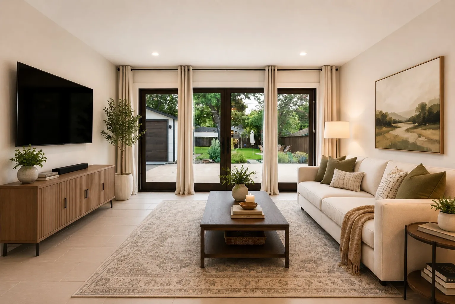 Bright Open Living Room