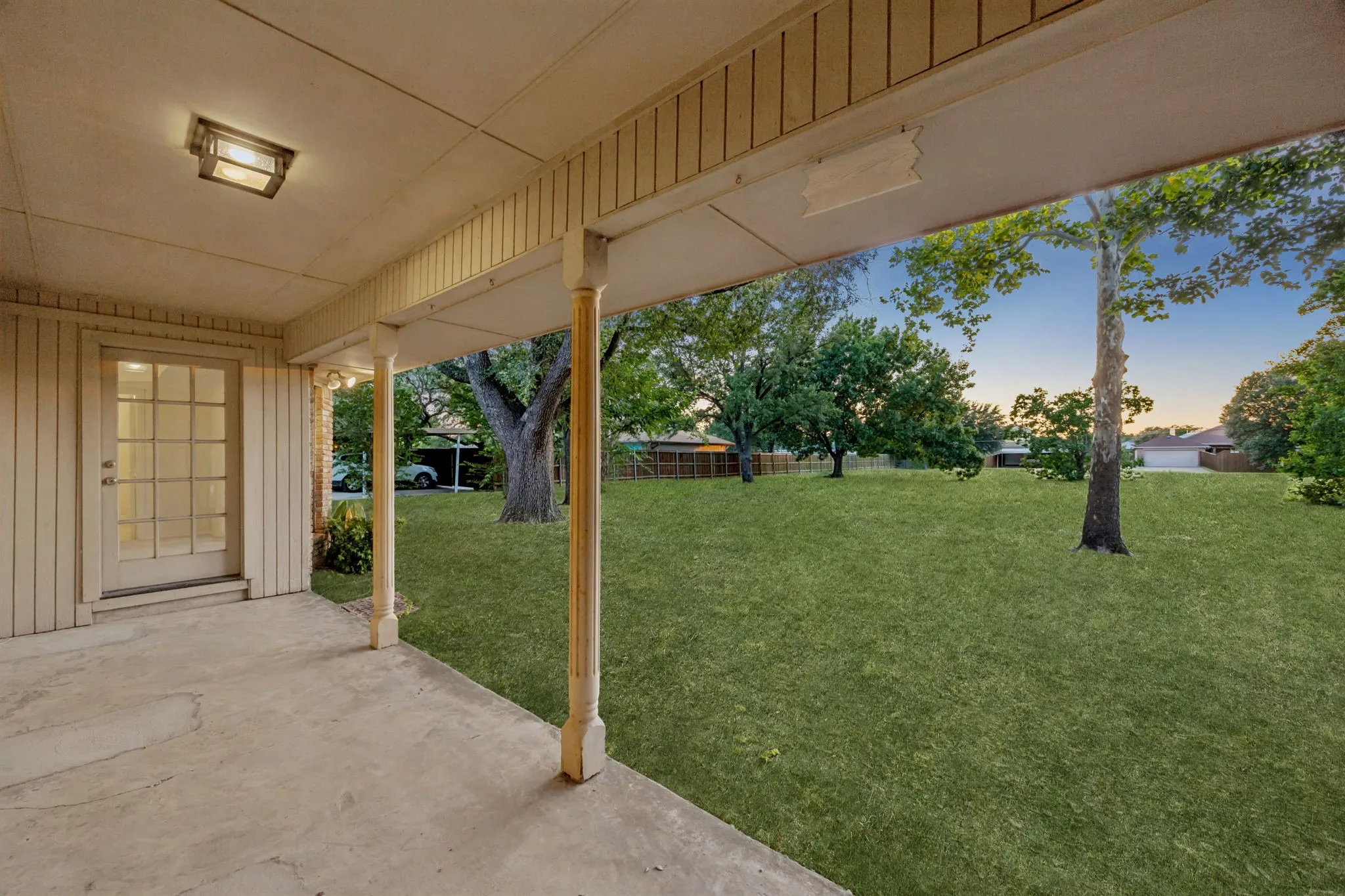 Covered patio