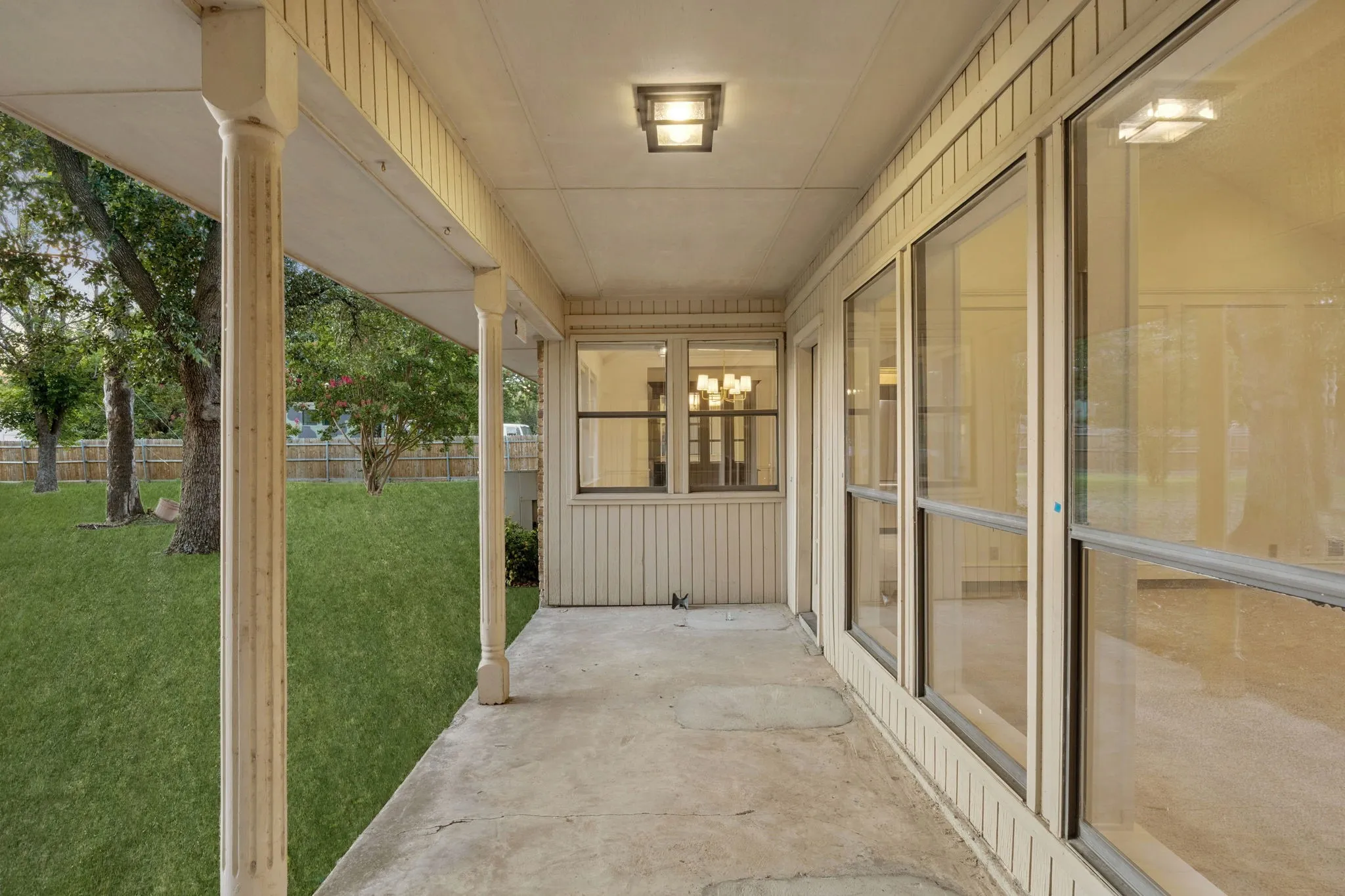 Covered patio