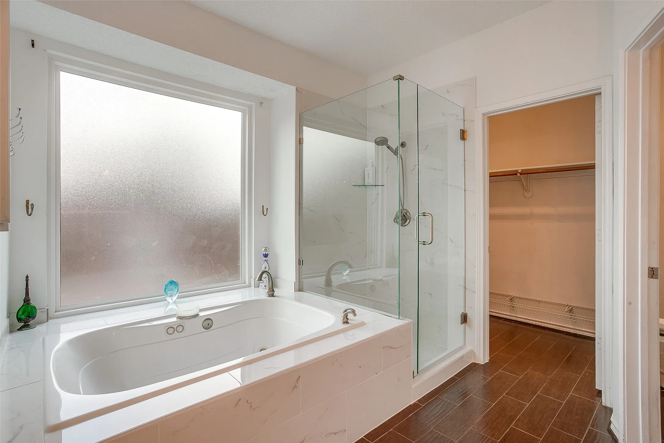 Your choice of bath or shower.