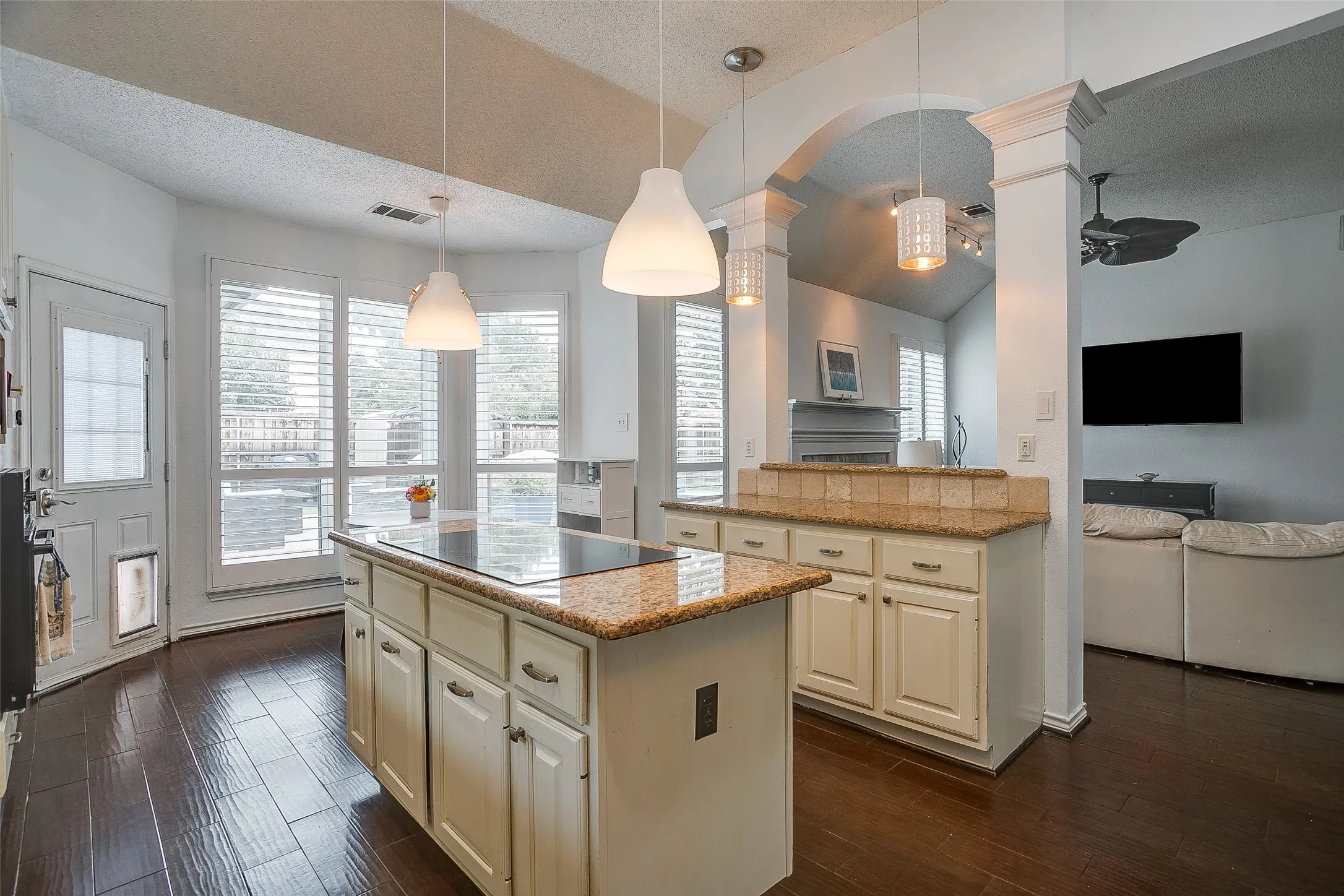 Open concept with stunning architecture.