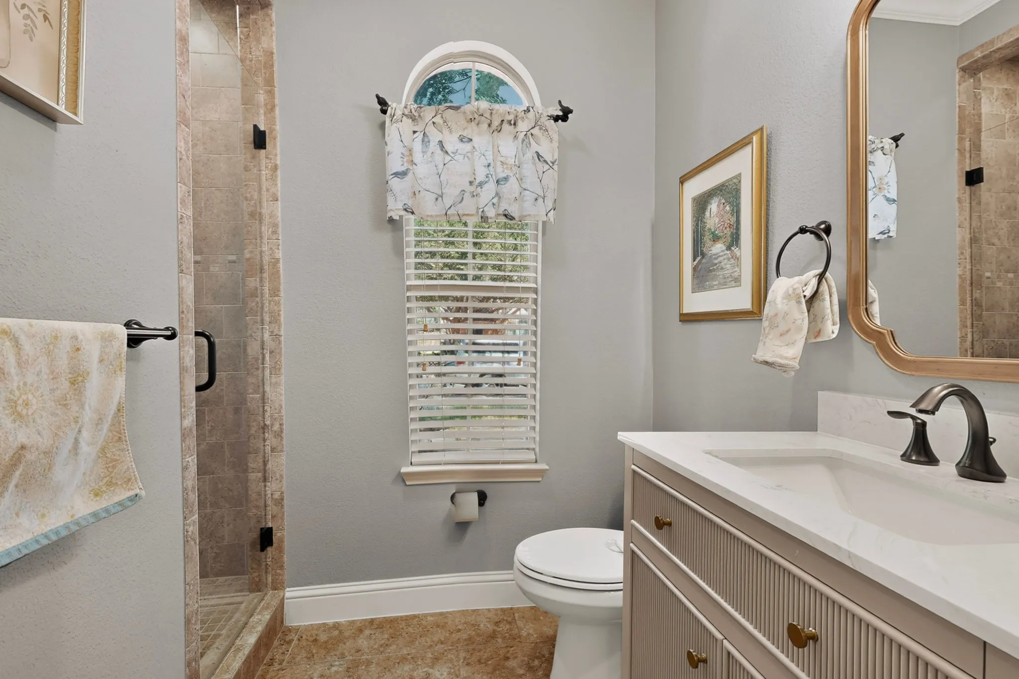 POWDER BATHROOM WITH WALK IN SHOWER