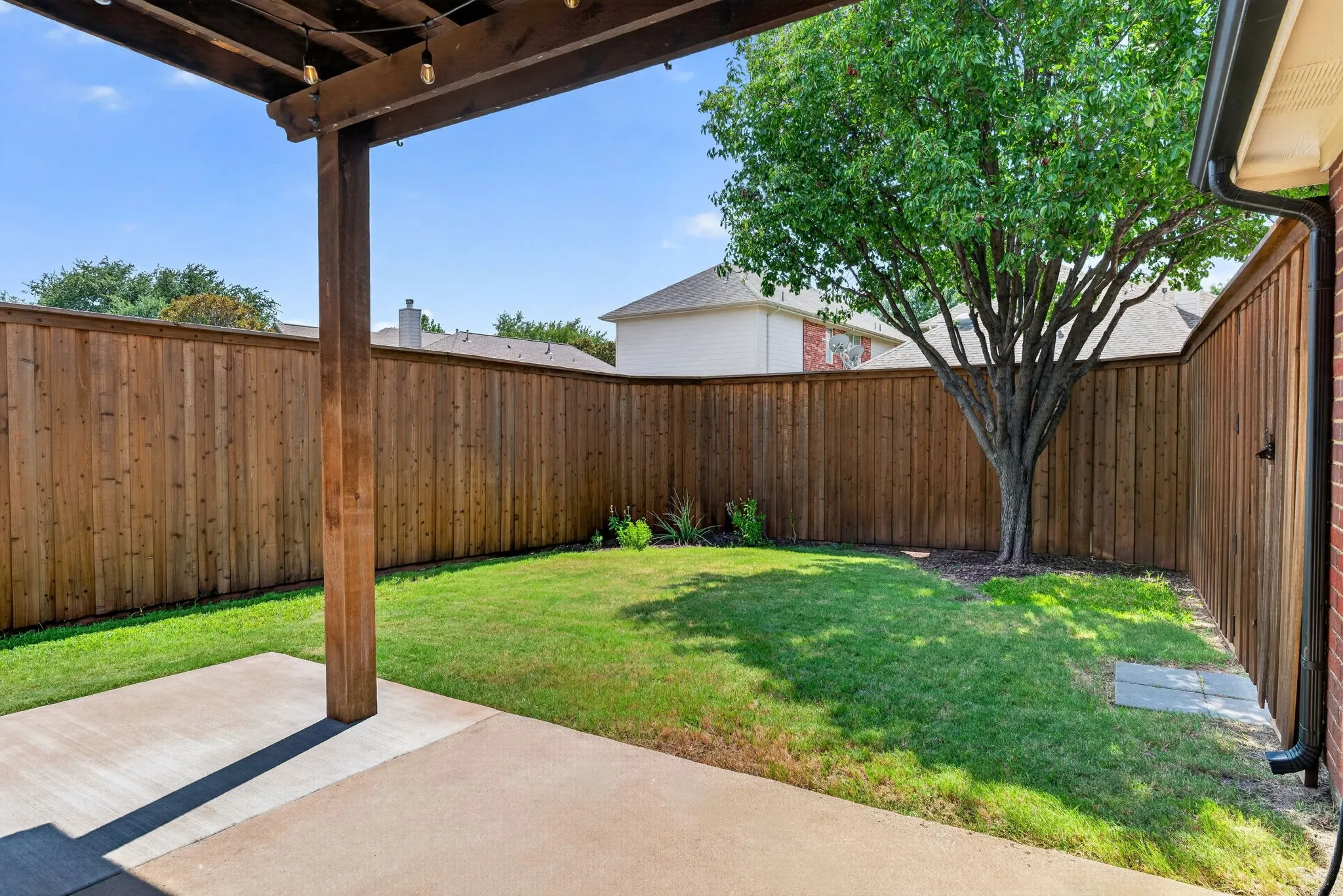 Tall privacy fence