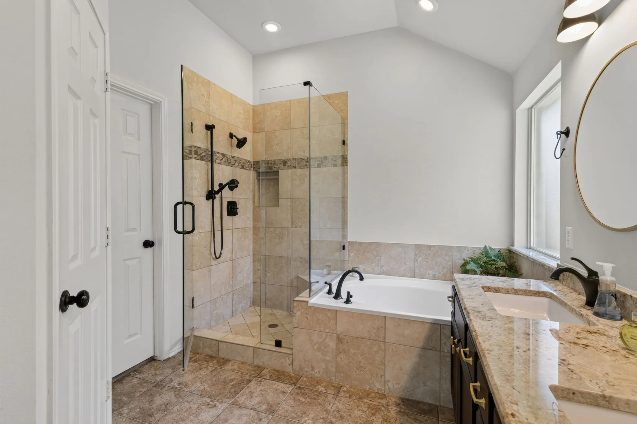 features water closet & walk-in closet