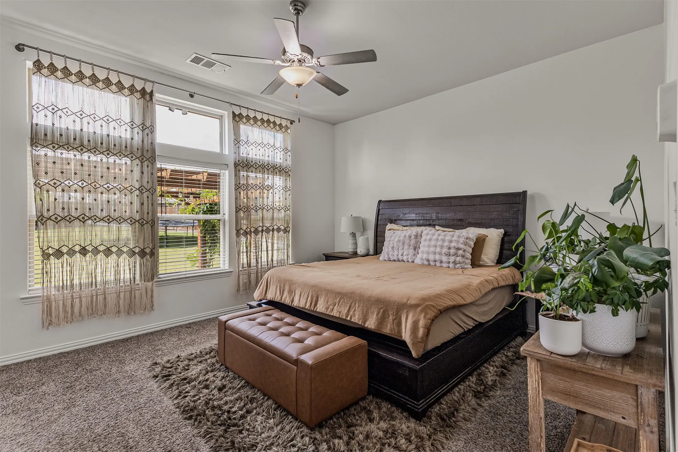 Primary bedroom on opposite of house