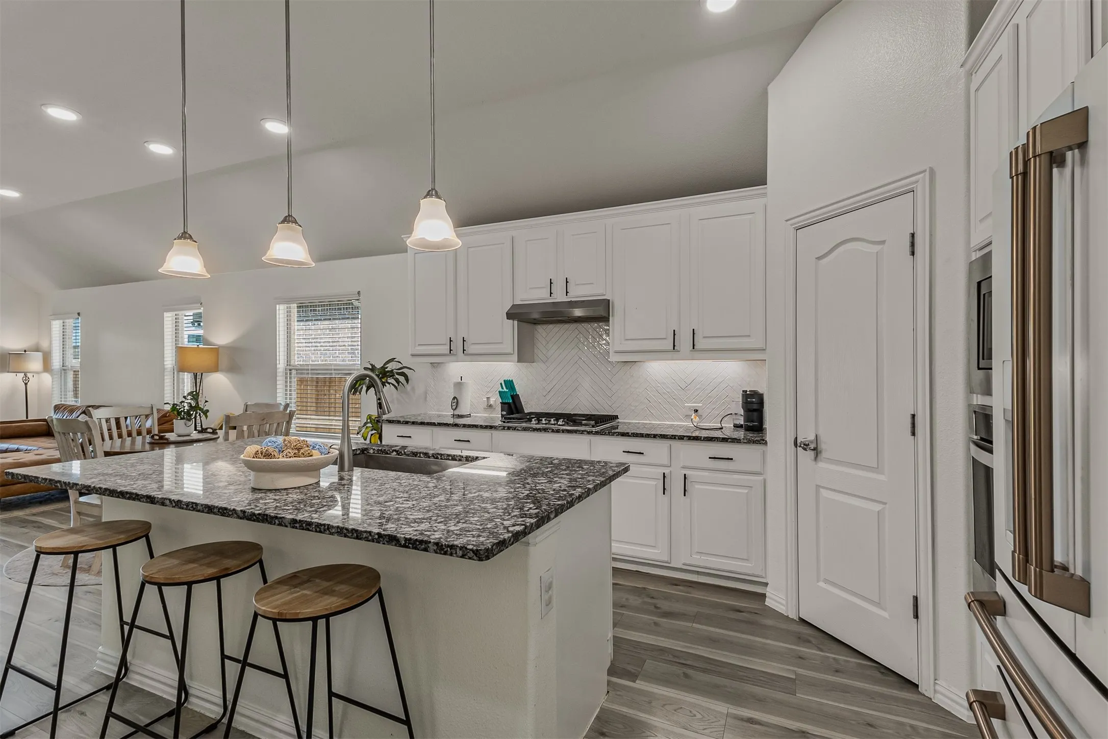 Ample cabinetry