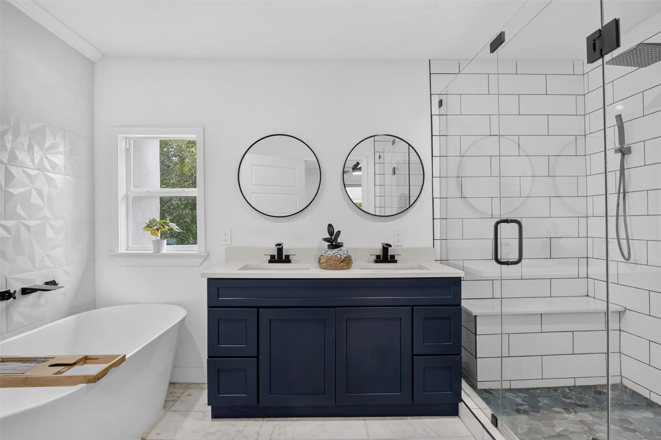 Primary bathroom.