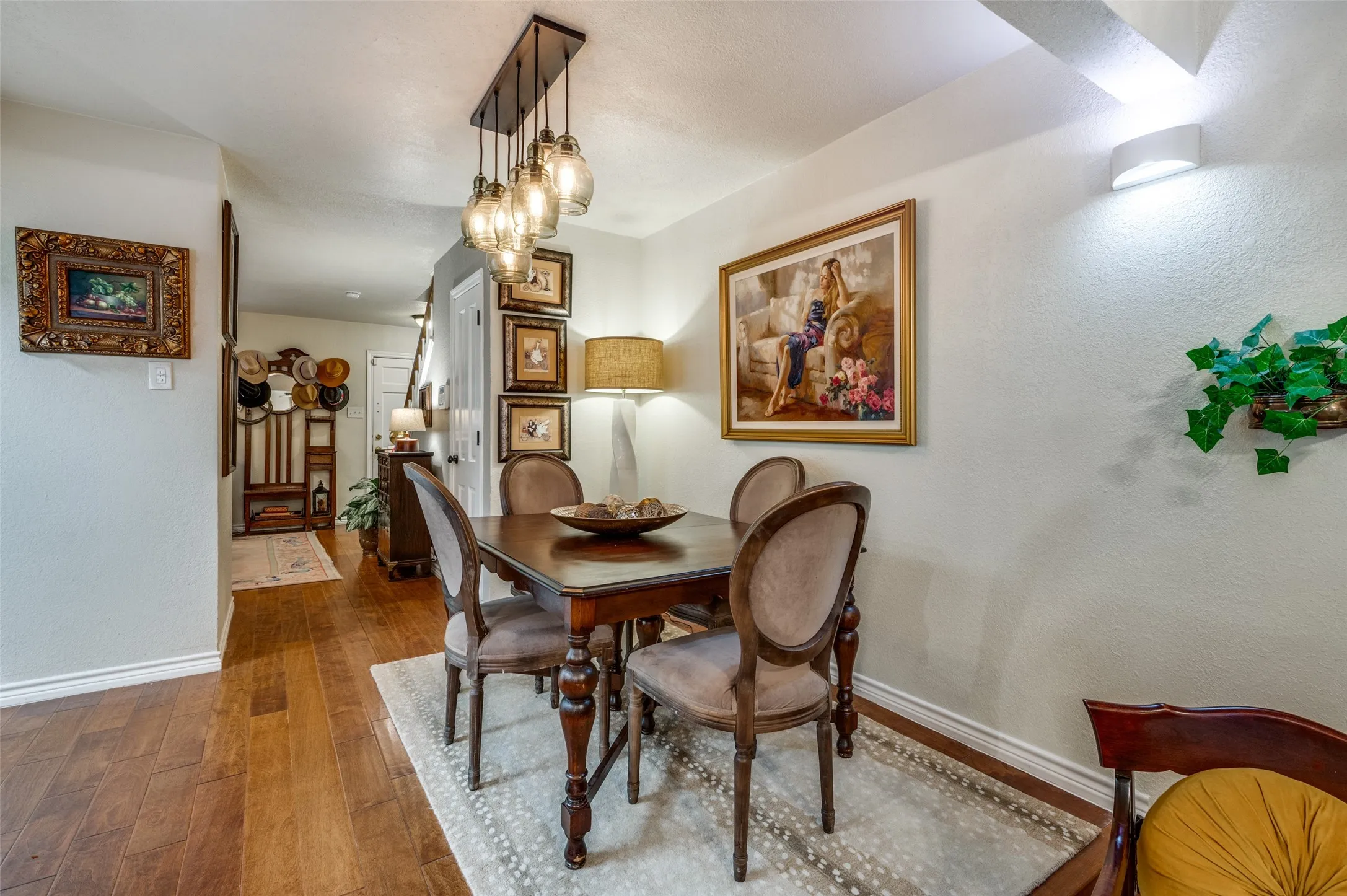 Dining Area with Hardwood-style Floors