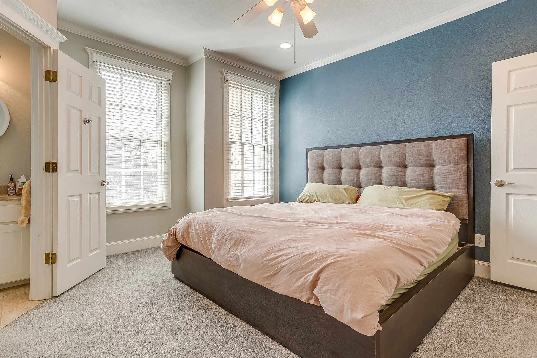 integrated lighting, and crown molding