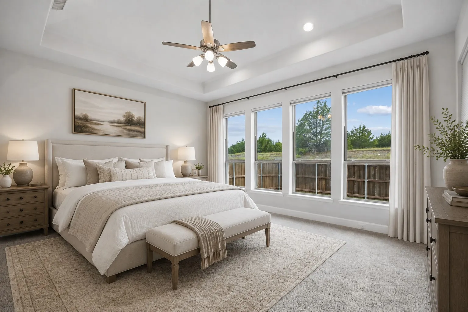 Primary Bedroom - virtually staged