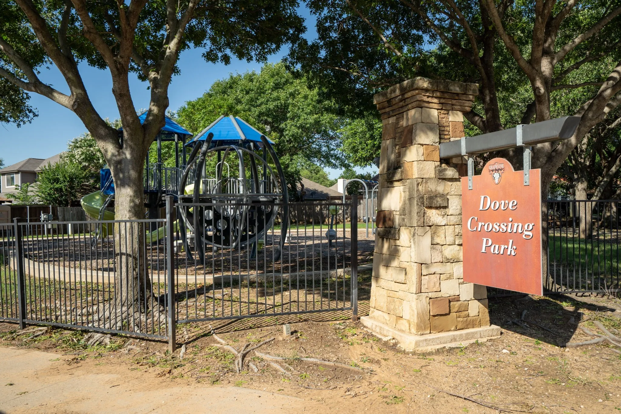 Dove Crossing park is a one block away.
