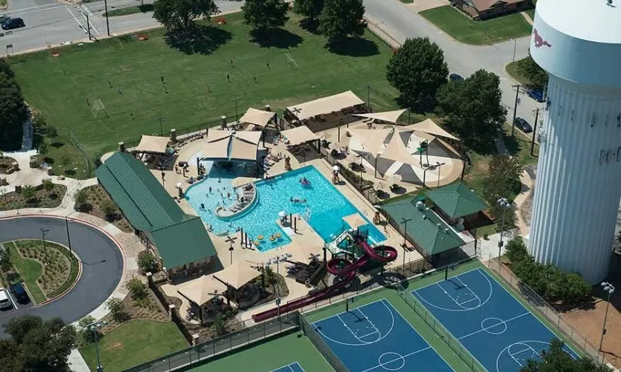 Just minutes away, Dove Park offers something for everyone, including Dove Waterpark with waterslides, a diving board, zero-depth entry, sprayground, and concession stand. Daily admission is $3 for Grapevine residents. The park also features the award-winning, fully accessible Casey's Clubhouse playground, pickleball and tennis courts, basketball courts, walking trails, picnic pavilions, and open green space for year-round outdoor fun.