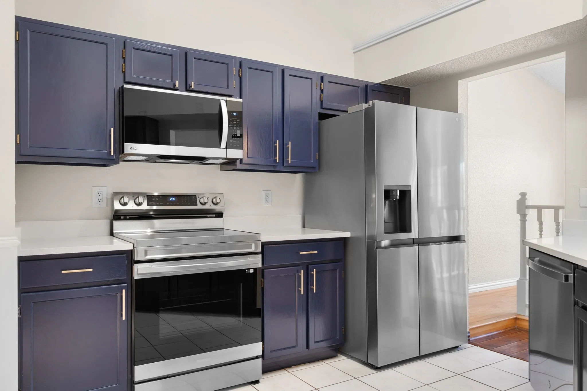 The refrigerator comes with the rental.